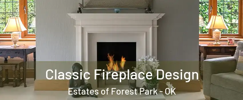 Classic Fireplace Design Estates of Forest Park - OK