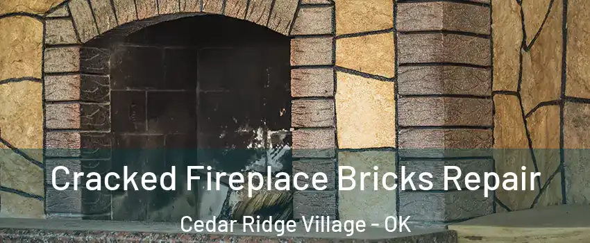 Cracked Fireplace Bricks Repair Cedar Ridge Village - OK