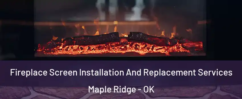 Fireplace Screen Installation And Replacement Services Maple Ridge - OK