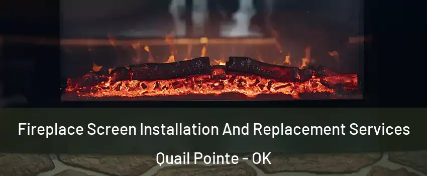 Fireplace Screen Installation And Replacement Services Quail Pointe - OK