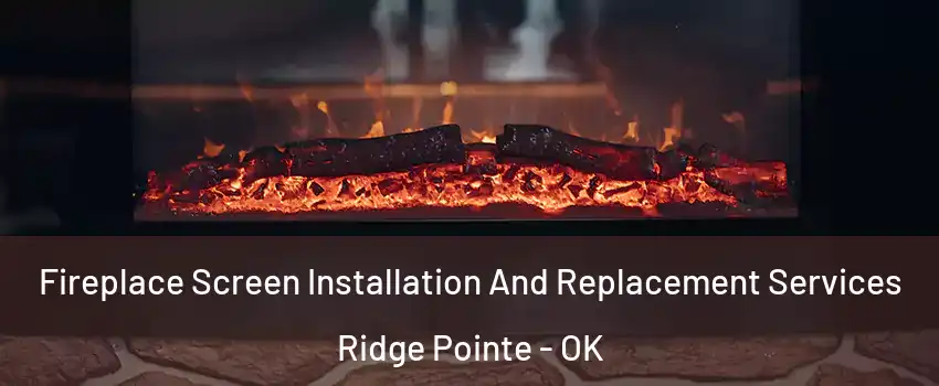 Fireplace Screen Installation And Replacement Services Ridge Pointe - OK