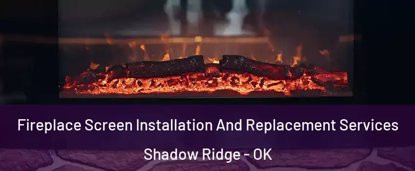 Fireplace Screen Installation And Replacement Services Shadow Ridge - OK
