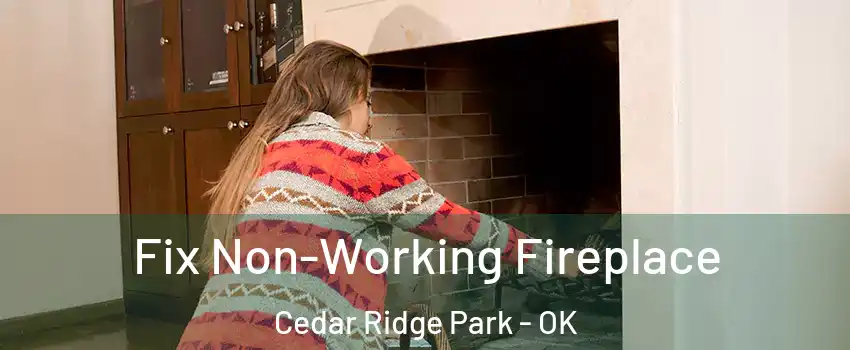 Fix Non-Working Fireplace Cedar Ridge Park - OK