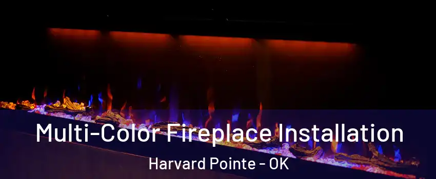 Multi-Color Fireplace Installation Harvard Pointe - OK