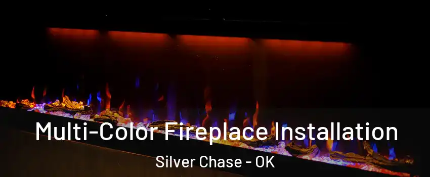 Multi-Color Fireplace Installation Silver Chase - OK