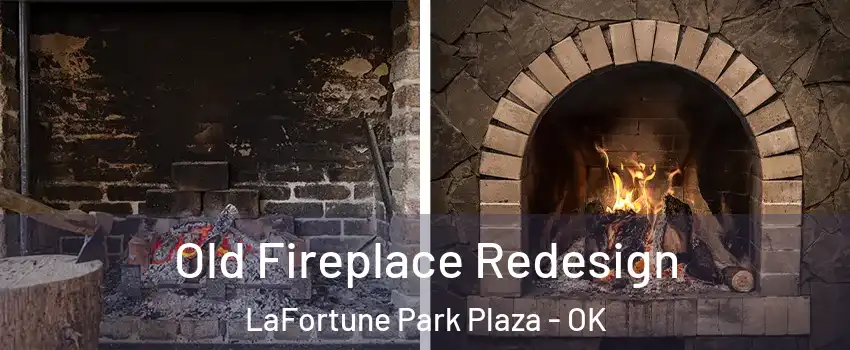 Old Fireplace Redesign LaFortune Park Plaza - OK