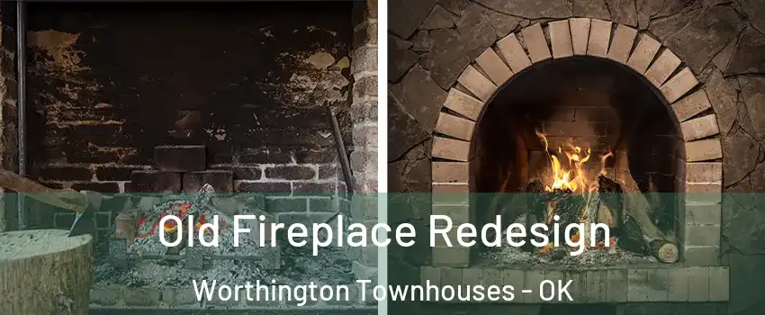 Old Fireplace Redesign Worthington Townhouses - OK